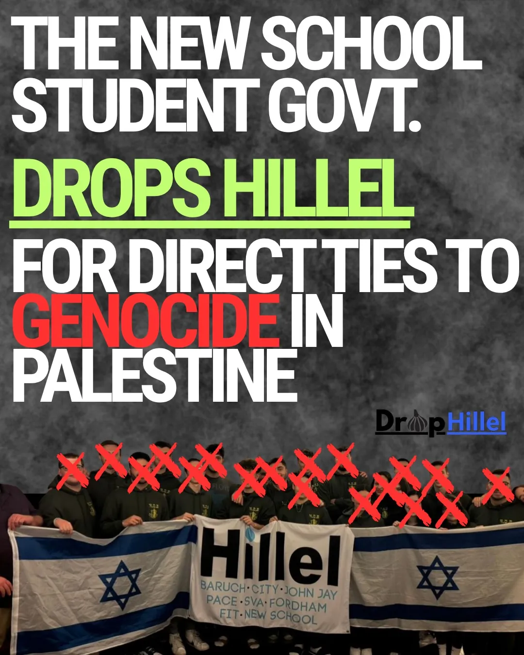 BREAKING NEWS- Hillel at the New School has been SANCTIONED after a MAJORITY VOTE! 🚫EFFECTIVE I.jpg